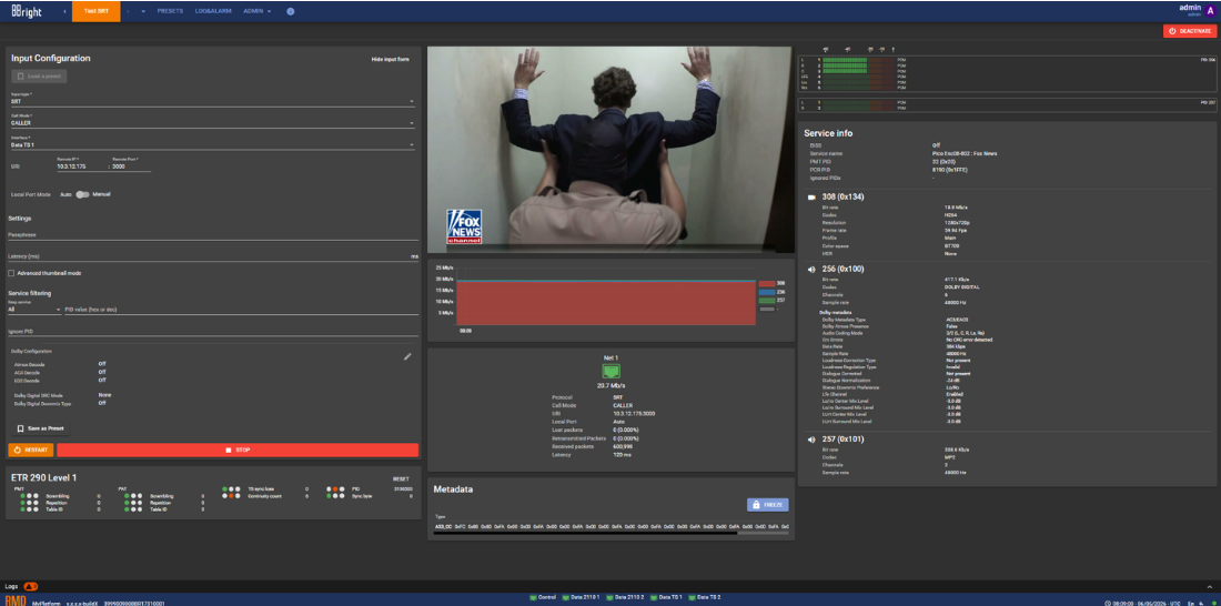 BBright Remote Monitoring Decoder Rmd Solution User Interface